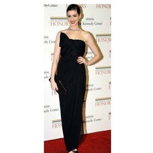 *Giambattista Valli Movie Star Full Length Black Gown with interior Corset*